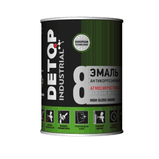 Detop RAL-7040 DETOP No. 8 - 耐候高光瓷漆 - 灰色窗口，0.75l DTI-P87040 图片 – 塔拉斯 | carpaint.kz