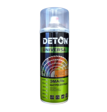 RAL 9004  DETON UNIVERSAL - Эмаль акриловая - Сигнальный черный, быстросохнущая, аэрозоль 520 мл