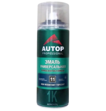 AUTOP №11 - Алкидті эмаль - Күңгірт қара - Аэрозоль, 650 мл