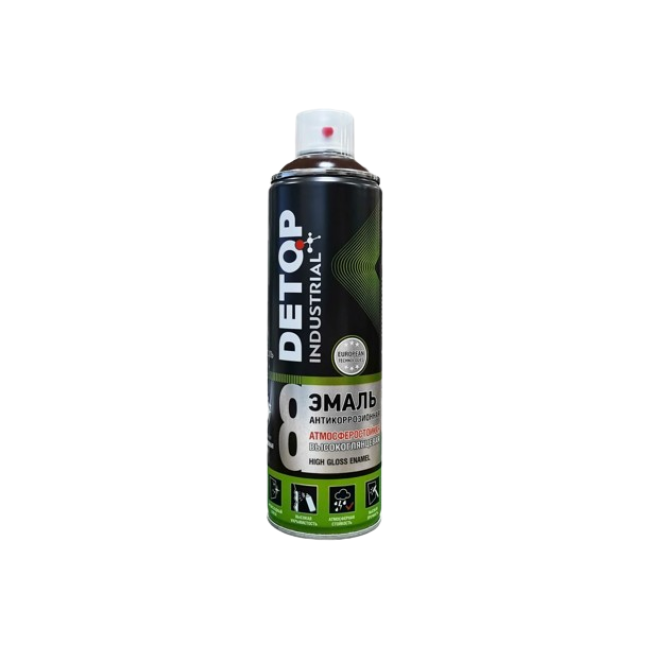 RAL 8017 DETOP № 8 - Ауа-райына төзімді жылтыр эмаль - Шоколадты қоңыр - Аэрозоль DTI-A07770 – Таласда сатып алу | Detop | carpaint.kz