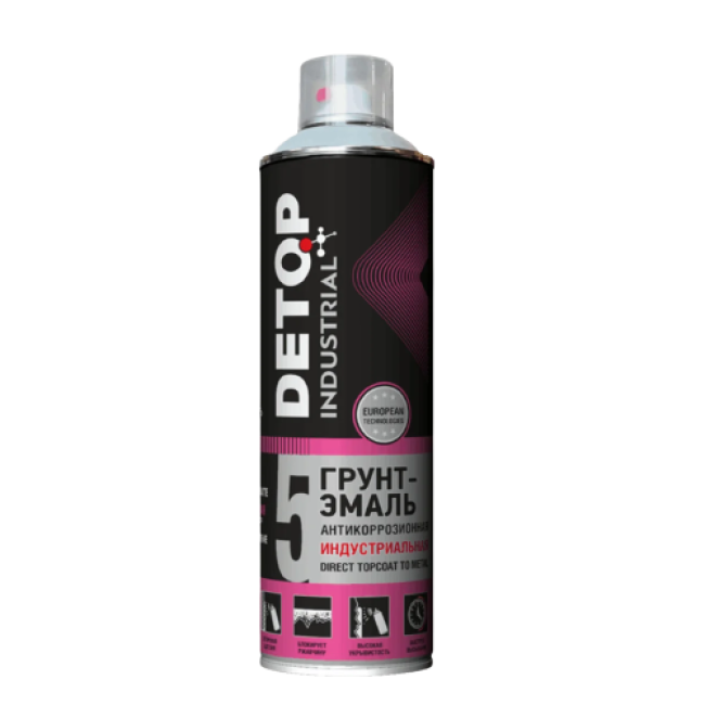 Detop RAL 9003 Anti-corrosion industrial primer enamel DETOP No. 5 signal white, aerosol 650 ml DTI-A07734 – buy in Talas | carpaint.kz