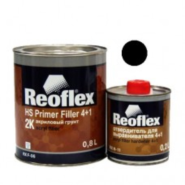 Reoflex 底漆 Reoflex 黑色 4+1 0.8l.+0.2l.放 771 图片 – 塔拉斯 | carpaint.kz
