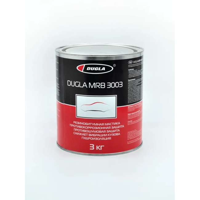 Мастика резина битумная Dugla 3 кг D010103 – купить в Талас | Dugla | carpaint.kz
