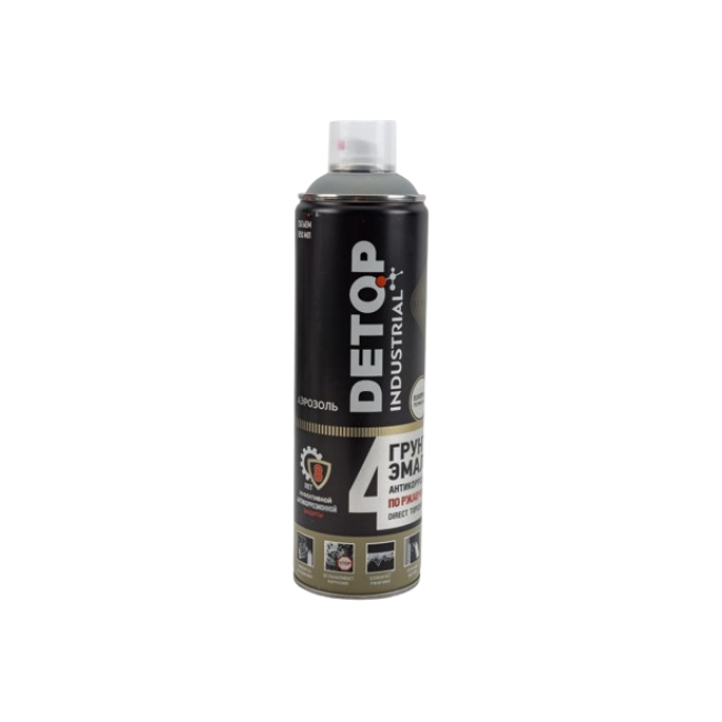 Detop RAL 7042 DETOP №4 - Primer-enamel on rust 3 in 1 - Light gray - Aerosol DTI-A07717 – buy in Talas | carpaint.kz