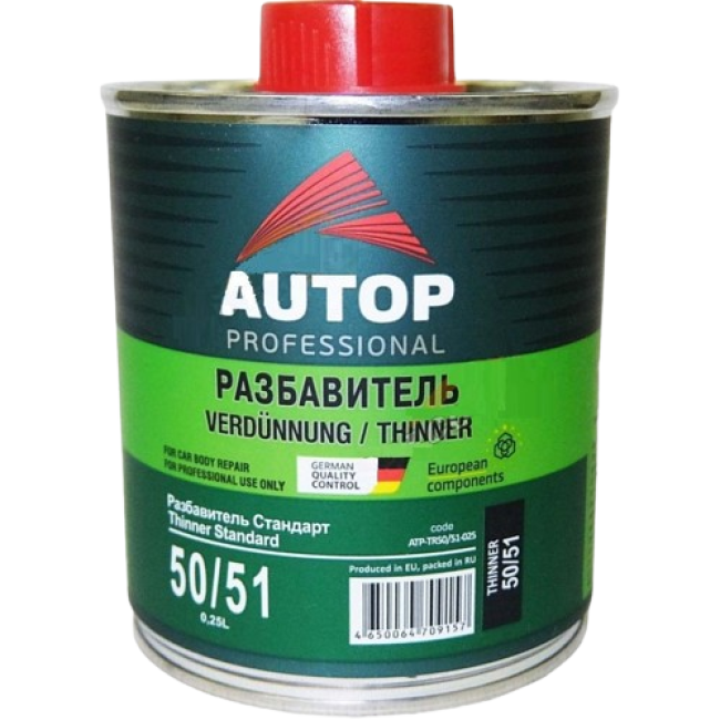 AUTOP 50/51 - Разбавитель Стандарт акриловый - Банка, 0.25л ATP-TR50/51-025 – купить в Талас | Autop | carpaint.kz